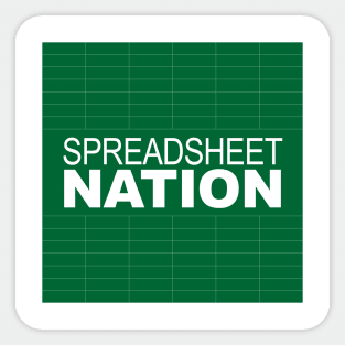 Spreadsheet Nation Sticker